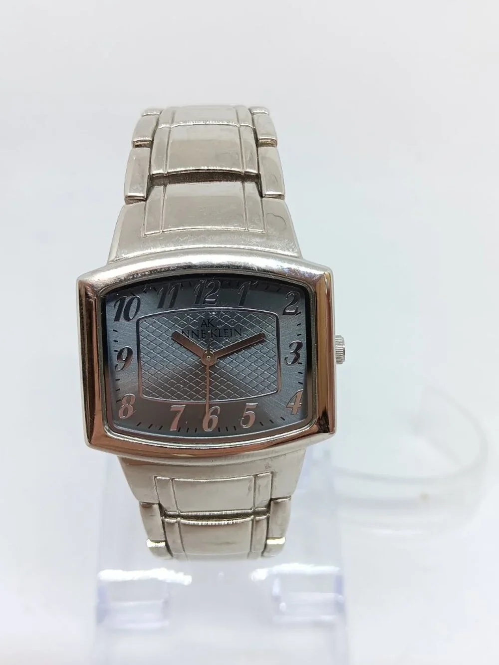 Anne Klein 10/7887S Women's 30mm x 24mm Silver Tone Quartz Watch NEW BATTERY